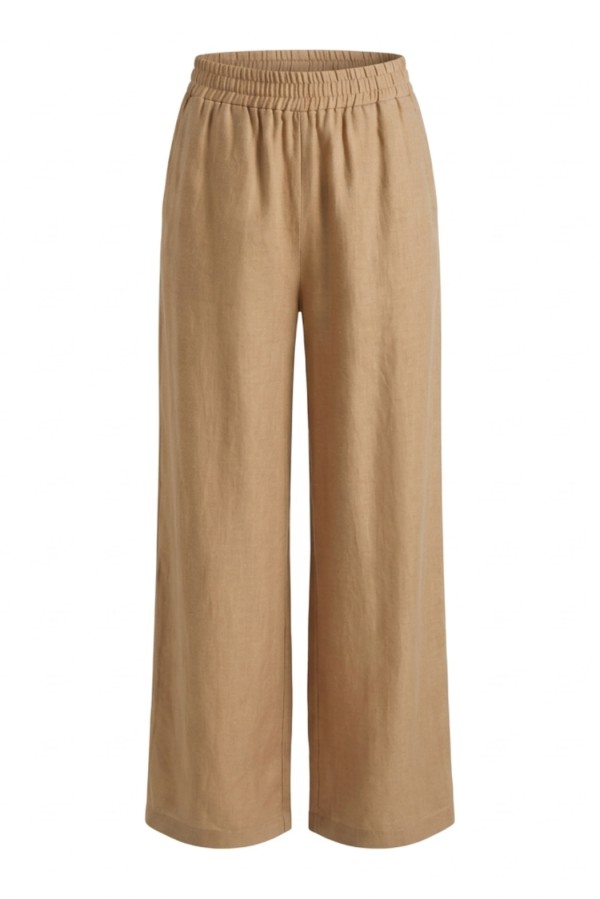 TPN Dryden Beige Wide-Leg Trousers