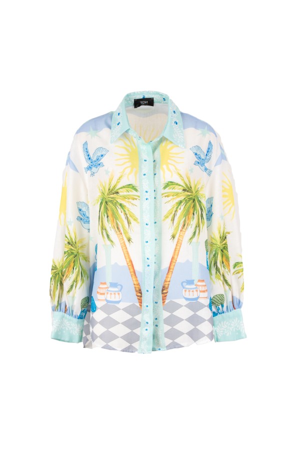 FREEPORT CAMICIA CELESTE VERDE ACQUA