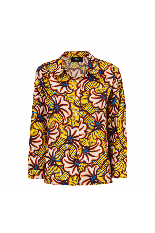 GRIMSBY CAMICIA GIALLO BLU