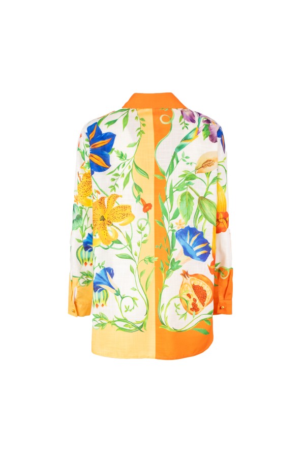 HAWICK CAMICIA BIANCO ARANCIO