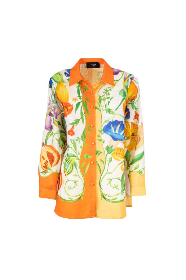 HAWICK CAMICIA BIANCO ARANCIO