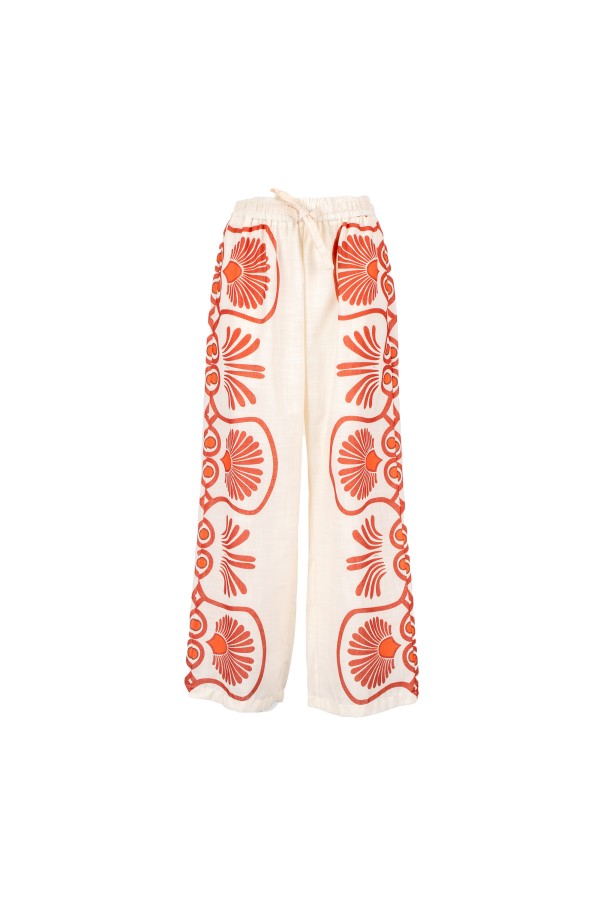 HINTON PANTALONE BURRO ROSSO