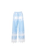 HOBSON PANTALONE BIANCO CELESTE