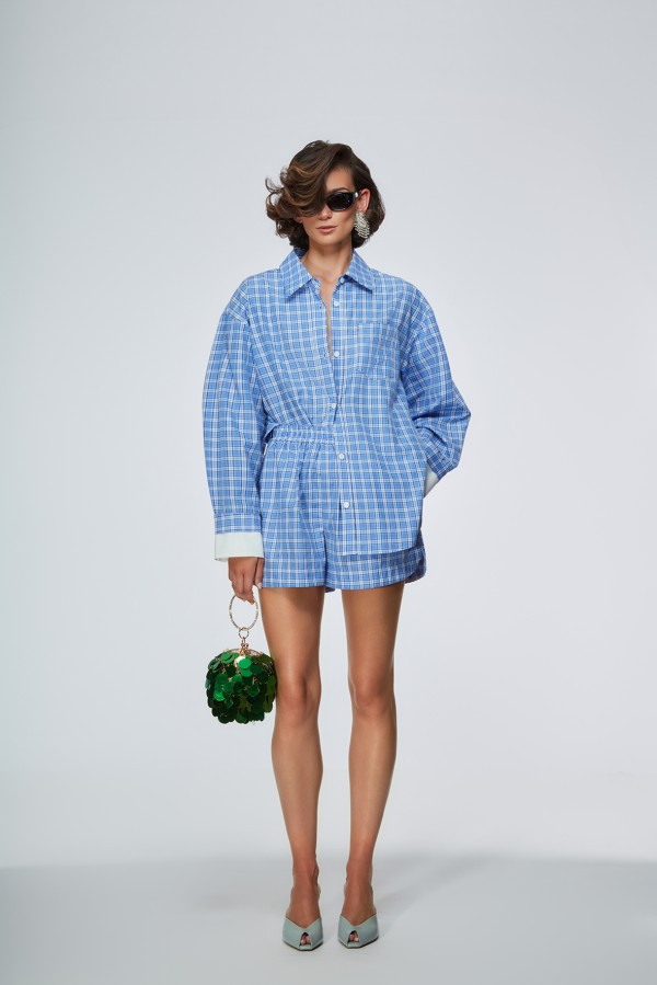 HOWE CAMICIA CELESTE