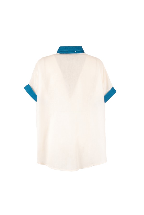 ROTHLEY CAMICIA BIANCO BLU