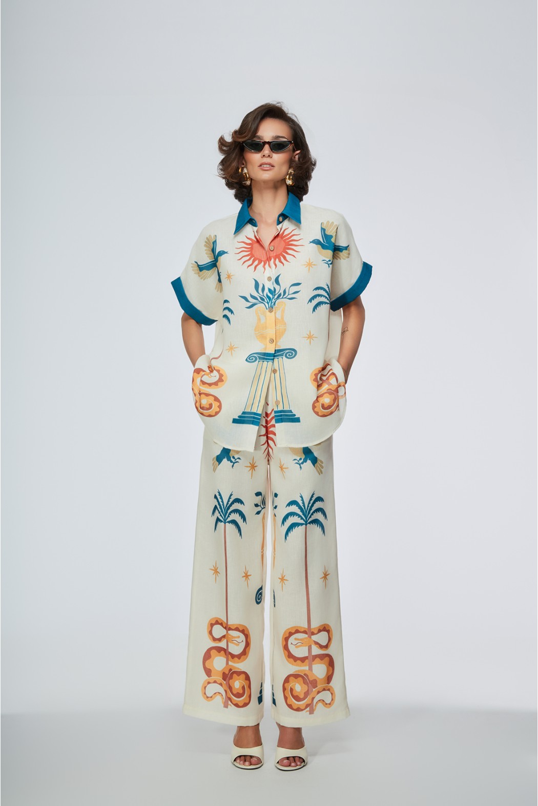 ROTHLEY CAMICIA BIANCO BLU