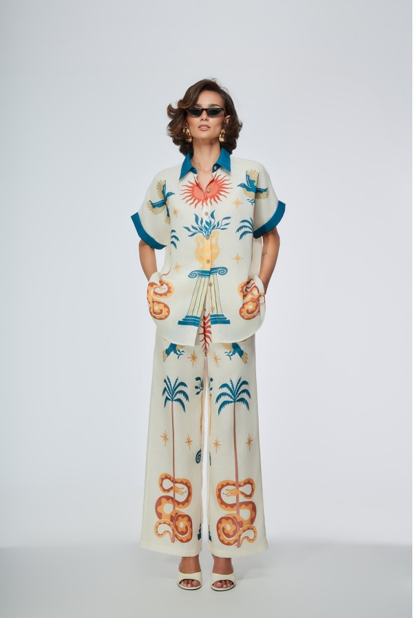 ROTHLEY CAMICIA BIANCO BLU