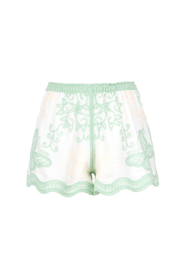 SEAFORD SHORT BIANCO VERDE ACQUA