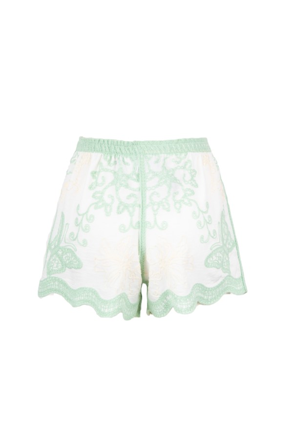 SEAFORD SHORT BIANCO VERDE ACQUA