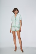 SEAFORD SHORT BIANCO VERDE ACQUA