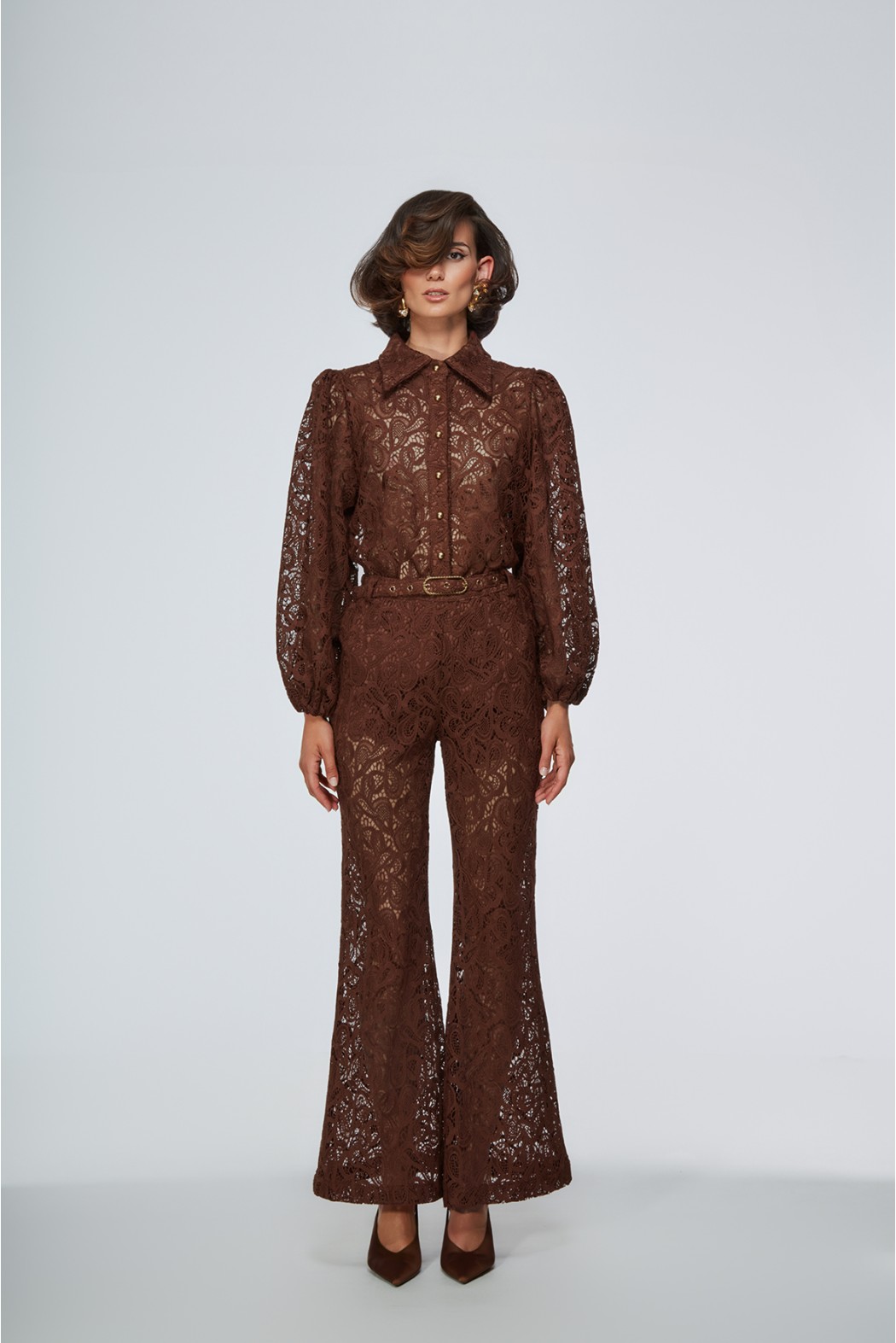 DUNBAR CAMICIA TABACCO
