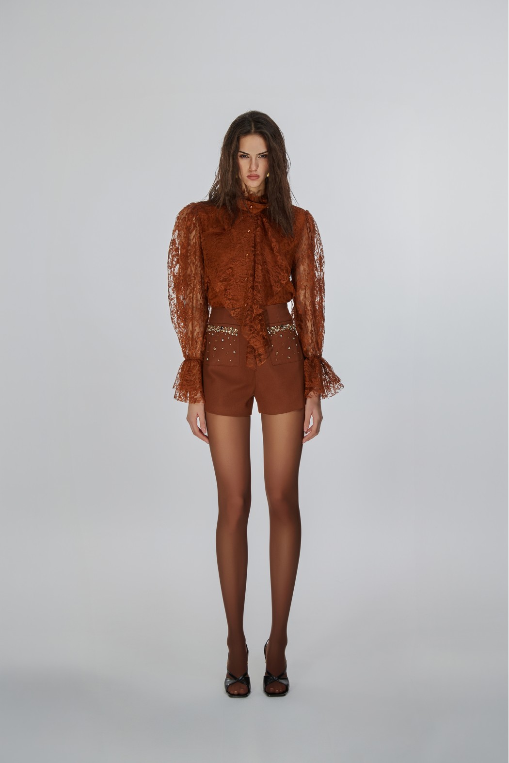 PERRIS SHORTS CIOCCOLATO