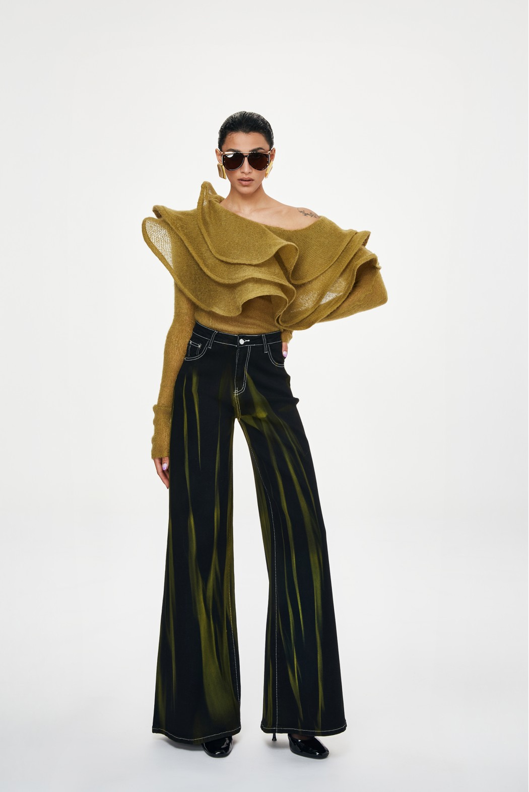 DEARY      102W58Y JEANS VERDE ACIDO