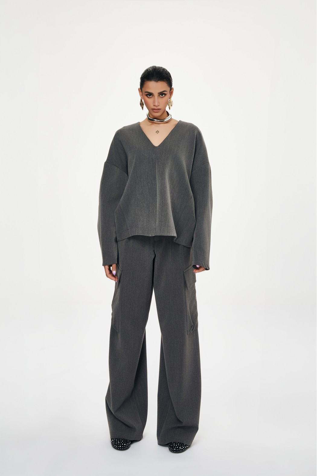 SEBRING    572W54A CAMICIE e BLUSE GRIGIO