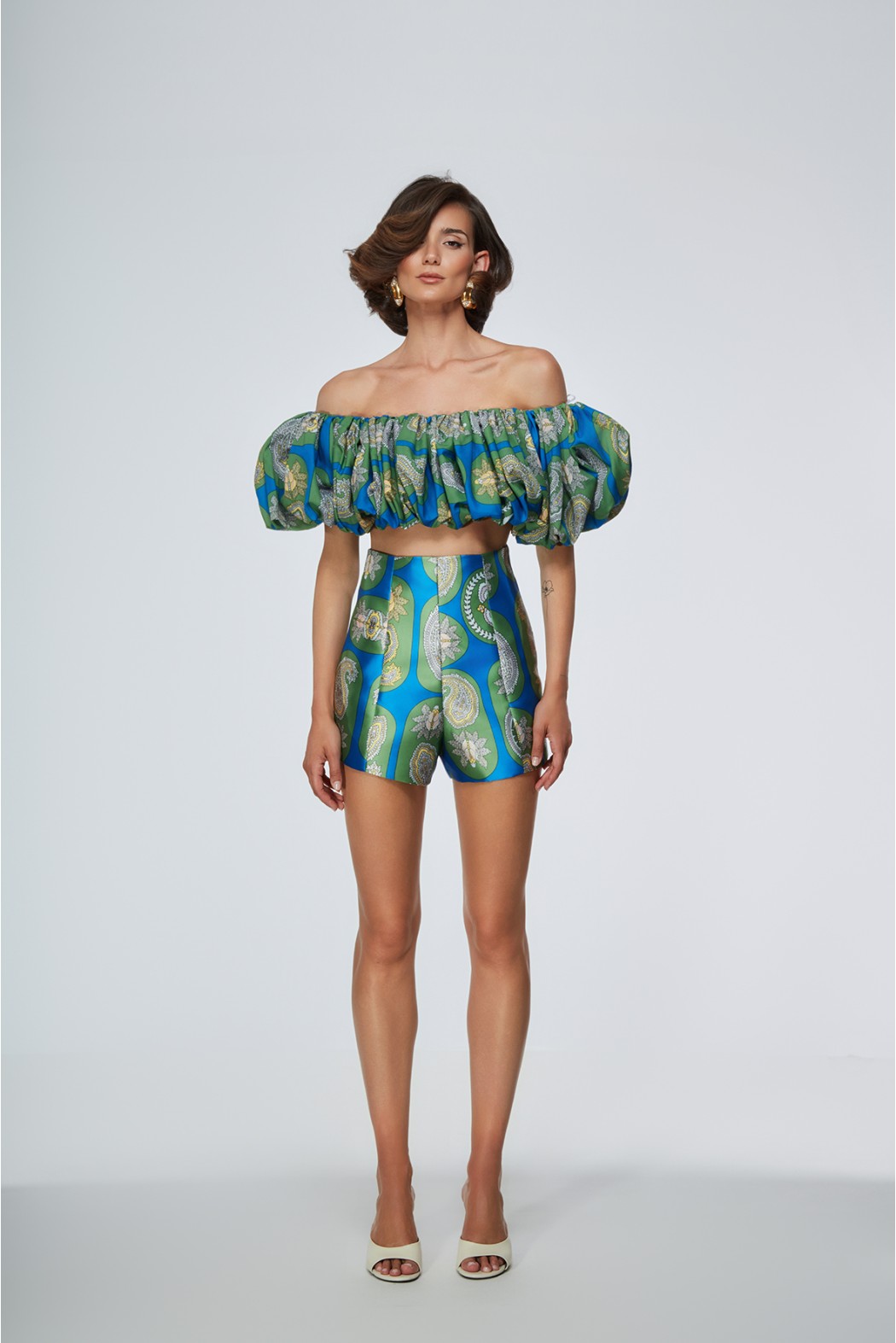 ARVIN TOP VERDE AZZURRO...