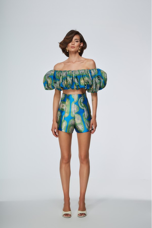 ARVIN SHORTS VERDE AZZURRO DGT5110